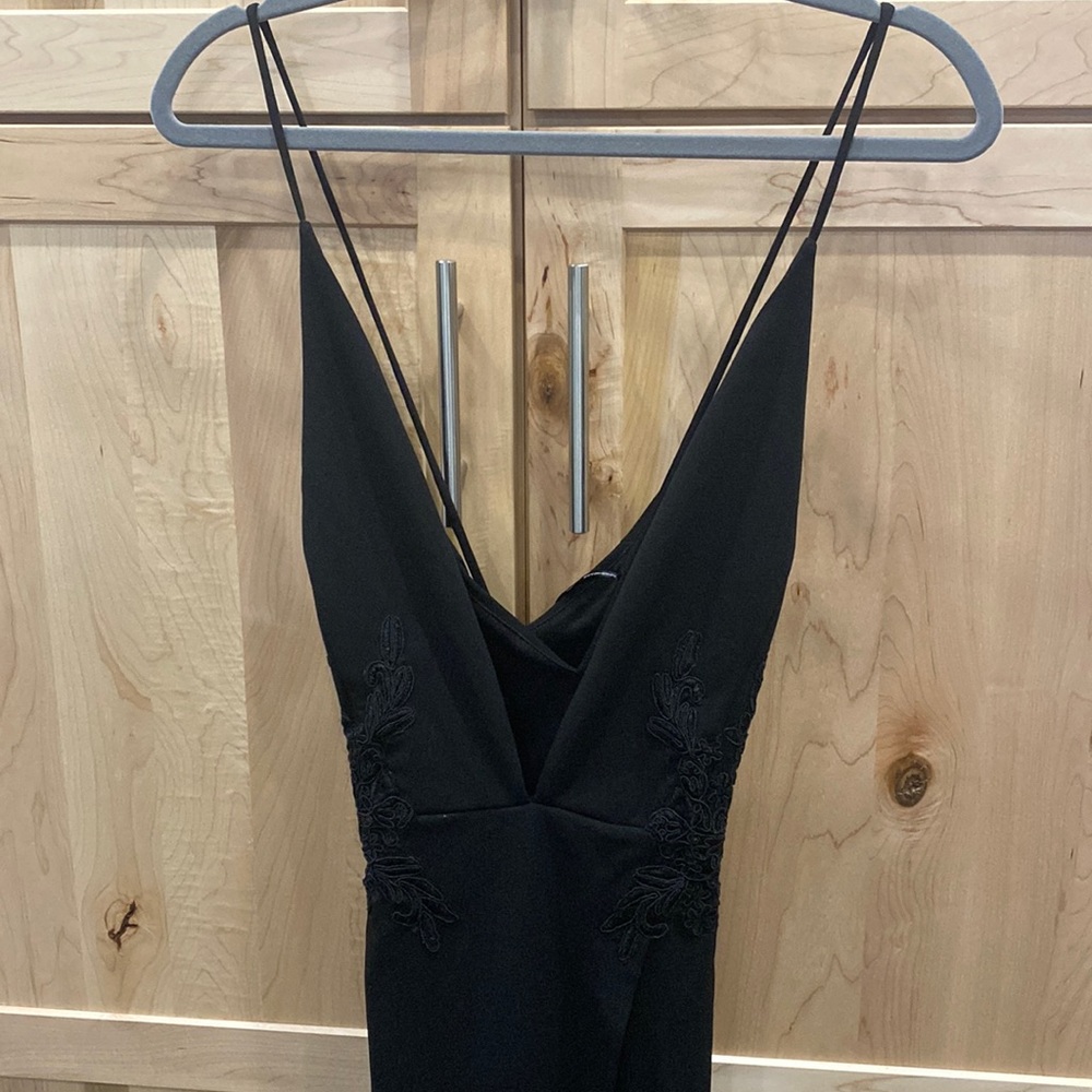 Gorgeous Low Cut Black Dress